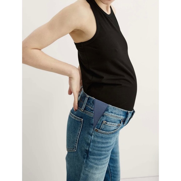 Hatch The Crop Maternity Jean in Indigo - Picture 2 of 7
